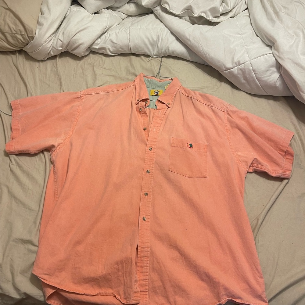 Duck Head Coral Casual Button-Down Shirt